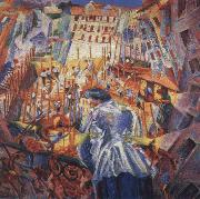 Umberto Boccioni, THe Street Penetrates the House